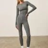 The Couture Club Unitards-Zip Front Jumpsuit- Charcoal