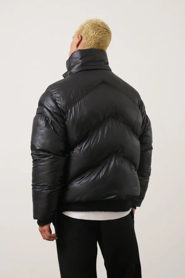 The Couture Club Coats & Jackets-Zipper Sleeve Detail Puffer