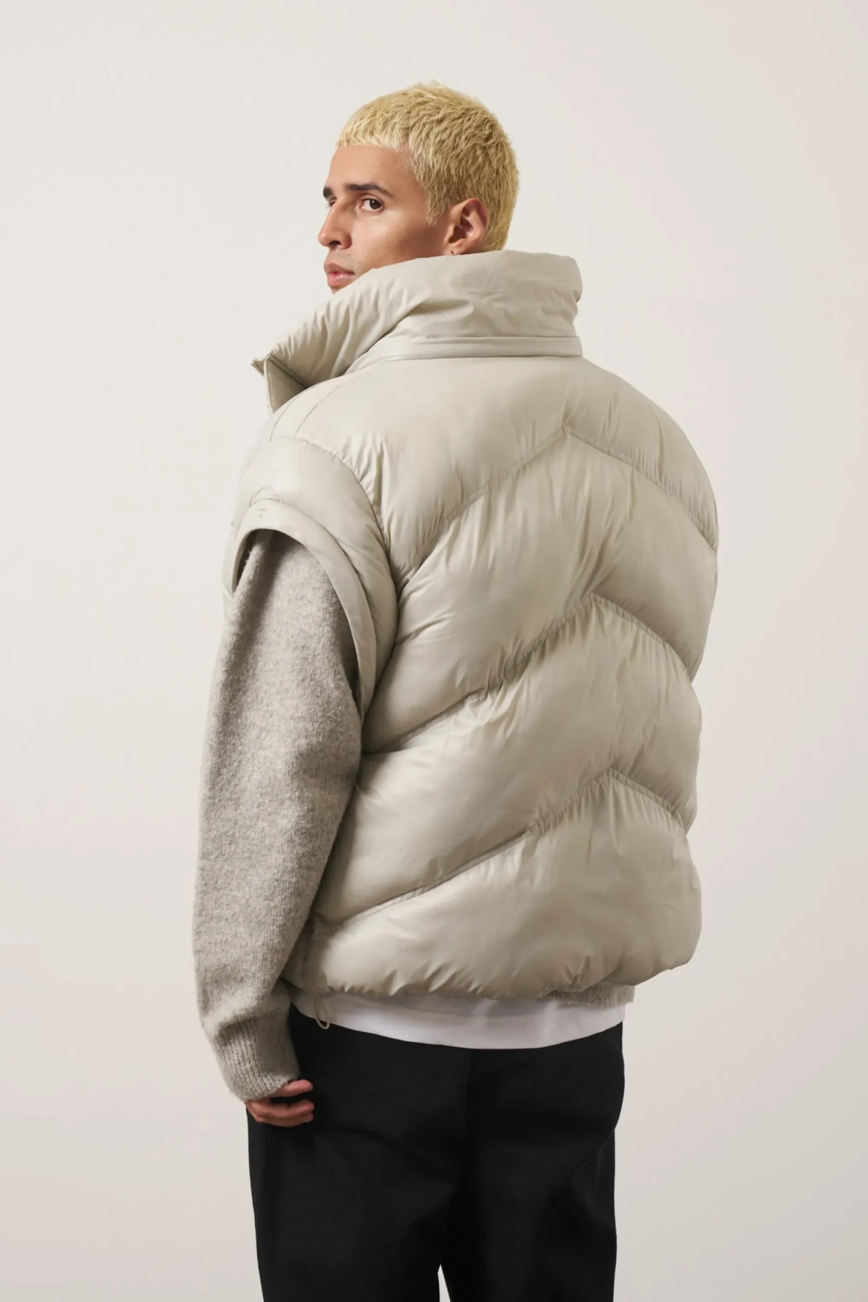 zipper_sleeve_detail_puff_4.webp The Couture Club Coats & Jackets-Zipper Sleeve Detail Puffer